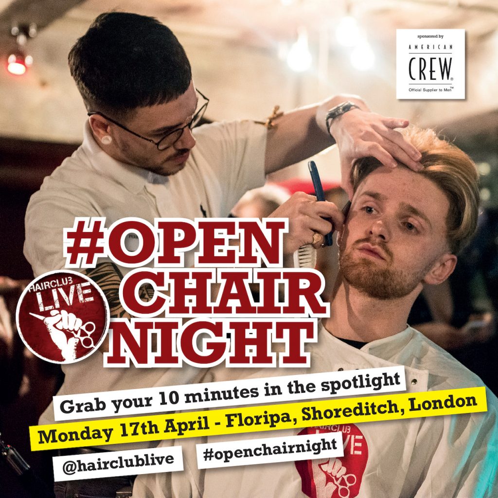 Open Chair Night Revlon American Crew event