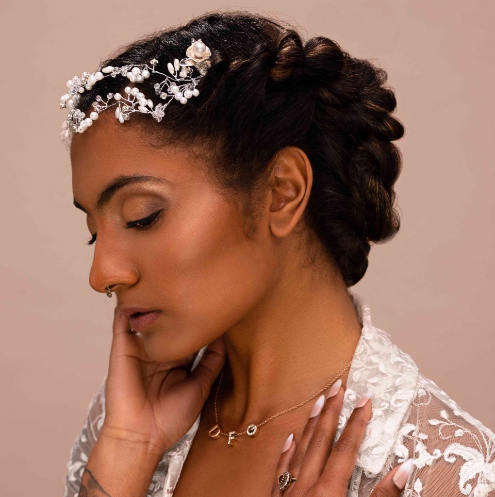 bride hair head piece