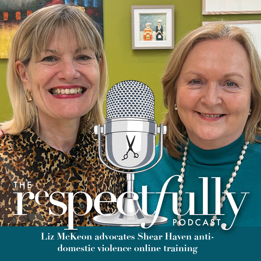 Liz McKeon ambassador for Shear Haven anti-domestic violence training