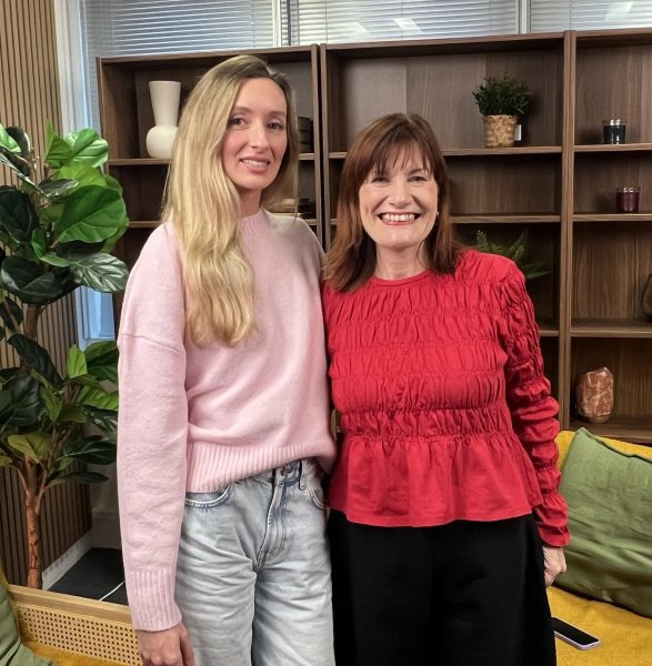 Chloe Heyworth with Nicky Pope